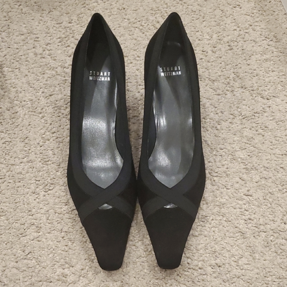 Stuart Weitzman Size 11 Suede Black Women's Shoes